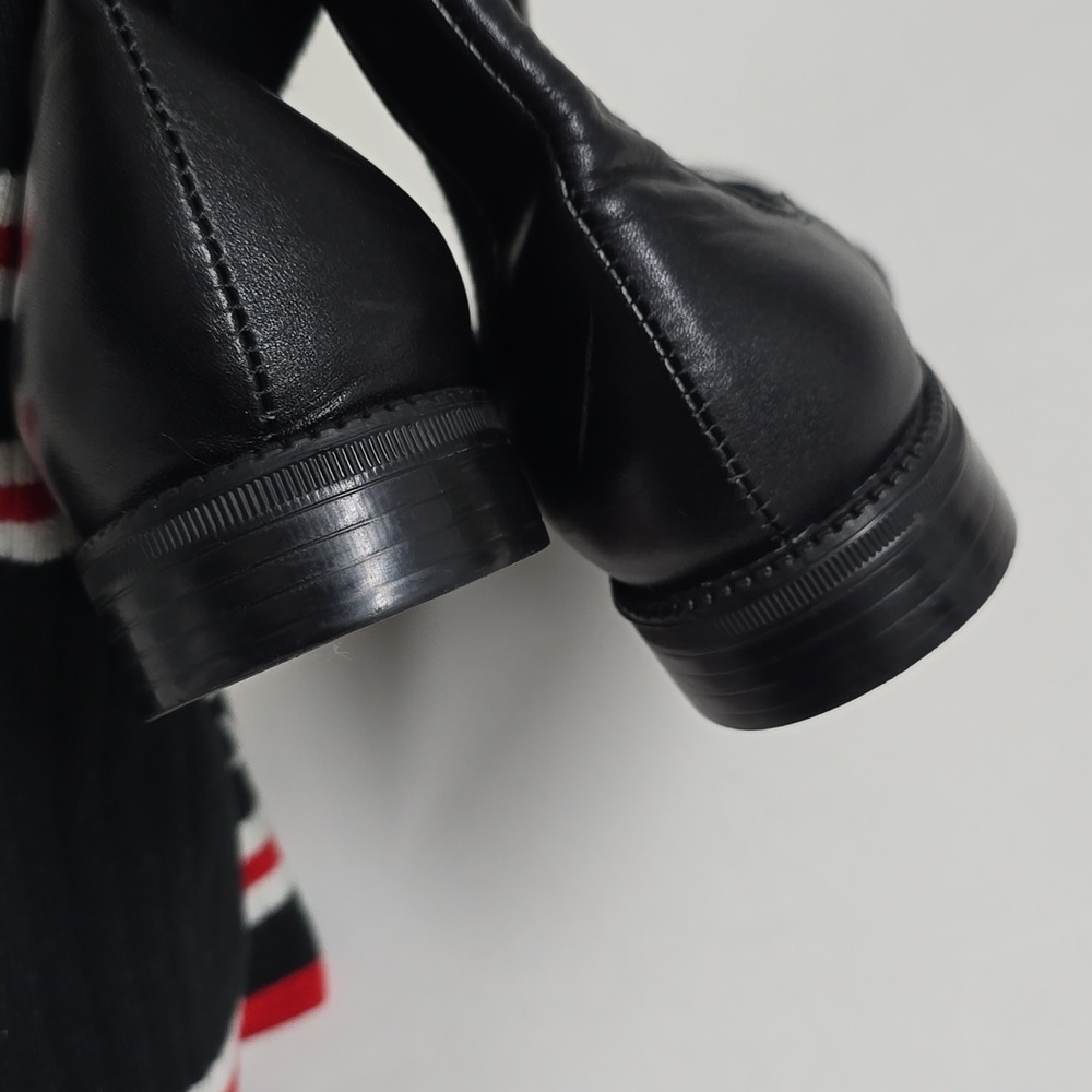 Givenchy. Storm rubber and ribbed-knit thigh sock boots - Picture 7 of 14